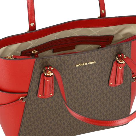 michael kors purse red voyager|Michael Kors slit pocket handbags.